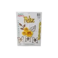 TOPO BOLO FELIZ ANIV ROSAS AMAREL TFA019 TOPOMANIA - 14548 TOPO BOLO FELIZ ANIV ROSAS AMAREL TFA019 TOPOMANIA - 14548