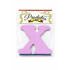  LETRA MDF GLITTER X 9CM ROSA PLANET TOY -7324 