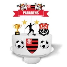 TOPPER TOPO PARA BOLO FLAMENGO - 11289 