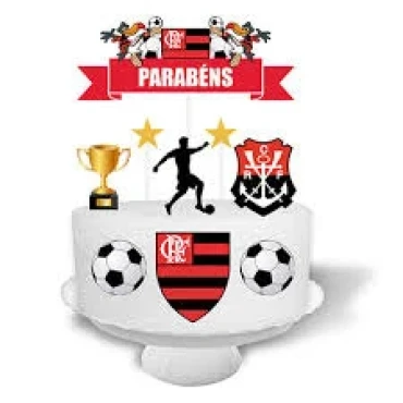  TOPPER TOPO PARA BOLO FLAMENGO - 11289 