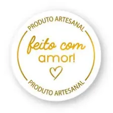  ETIQUETA ADESIVA FEITO COM AMOR TRANSPARENTE COM 30 - 11953