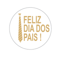 ETIQUETA ADESIVA FELIZ DIA DOS PAIS COM 50 - 11952 