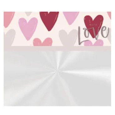 SACO PLÁSTICO PARA CESTA 60X90CM PASSIONE BARRADO - 12104 