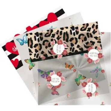 SACO PLÁSTICO PARA CESTA 72X90CM SORTIDO - 6868 