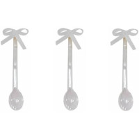 COLHER MINI COM LACINHO NÚMERO 0 LAÇOS E ACESSÓRIOS COM 20 - 3848 