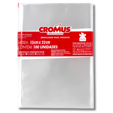 SACO PP CROMUS 15X22CM DOCES SONHOS COM 100 - 12513
