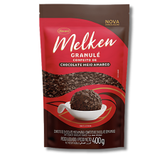 GRANULÉ DE CHOCOLATE MELKEN MEIO AMARGO 400G HARALD - 13082