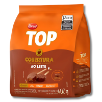 COBERTURA DE CHOCOLATE TOP AO LEITE EM GOTAS 400G HARALD - 13921