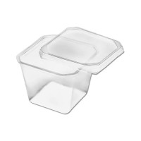 5773 - POTE QUADRADO COM TAMPA 250ML PRAFESTA COM 240