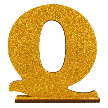 LETRA MDF GLITER Q 9CM DOURADO PLANET TOY - 7302 