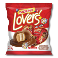 BOMBOM DADINHO LOVERS AO LEITE 413G - 17464