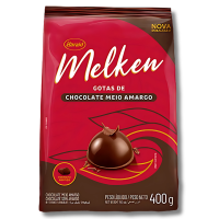 CHOCOLATE MELKEN MEIO AMARGO EM GOTAS 400G HARALD - 17995