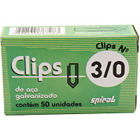 2441 - CLIPS 3/0 SPIRAL COM 50 UNIDADES
