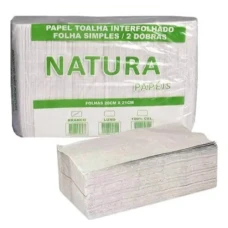 PAPEL INTERFOLHA NATURA VERDE BRANCO 500G 20X51 - 19631