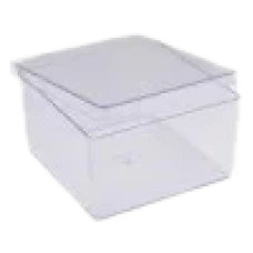 CAKE BOX ACRILICO QUADRADO C/TAMP 1,5L BLUE STAR 13,5X13,5X8 - 14869