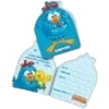 CONVITE GALINHA PINTADINHA COM 8 - 2404 