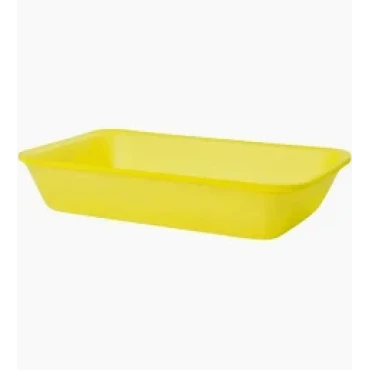 6624 - BANDEJA AMARELA FUNDA 21X14X2,8CM COPOBRAS COM 100