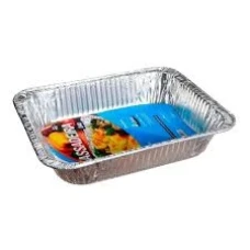 ASSADEIRA ALUM DESC RETANG 4L-D40 WYDA-UNIDADE DESCARTAVEL  - 0018