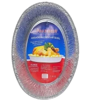 ASSADEIRA ALUM DESC OVAL PRA VIAGEM 4L - 16865