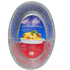 ASSADEIRA ALUM DESC OVAL PRA VIAGEM 4L - 16865