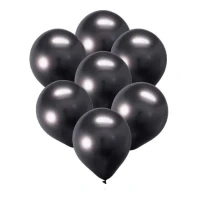 BALAO LATEX METALLIC 5 PRETO C/25 - 16199