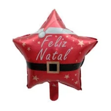 BALAO METAL C45 CM FELIZ NATAL VM ESTREL NEO FESTA - 18737