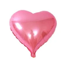 BALAO METALIZADO 25CM CORACAO ROSA/PINK - 18260