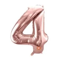 BALAO METALIZADO 80CM ROSE GOLD NUM 4-UM SAO ROQUE 80CM - 18583