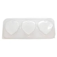 BANDEJA 3 CORACAO CRISTAL C/TAMP C/3 FLIP PET - 15595