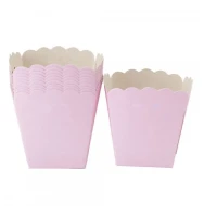 CACHEPOT GRANDE DE PAPEL ROSA BEBE C/10 - 15998