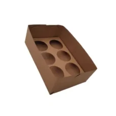 CAIXA 12X8X4CM DSB6 6 DOCE KRAFT-UNID SULFORMAS C/TAMPA E BERCO - 12942