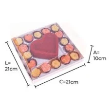 CAIXA 21X21X10 PARTY BOX BENTO 16DOCE UN - 18602
