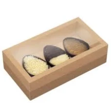 CAIXA 27X13X8 DEGUSTACAO C/3X100G C/5 IDEIA C5321 C/MOLDURA KRAFT - 17680