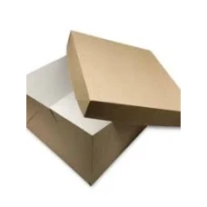 CAIXA PAPEL 36X27X9 EMPORIO BOX  C/5 CUPCAKE DUPLA FACE KRAFT - 15822