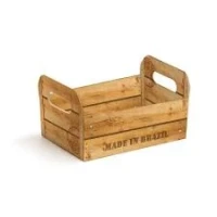 CAIXOTE DE CARTAO NATURAL P 16X10,5X4,5 CROMUS - 16985