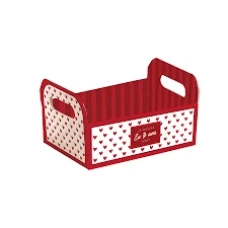 CAIXOTE DE CARTAO TE AMO HOJE M UNIDADE 22X15X8 CROMUS - 15659