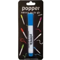CANETA PO DE GIZ PARA VIDRO AZUL POPPER - 17323