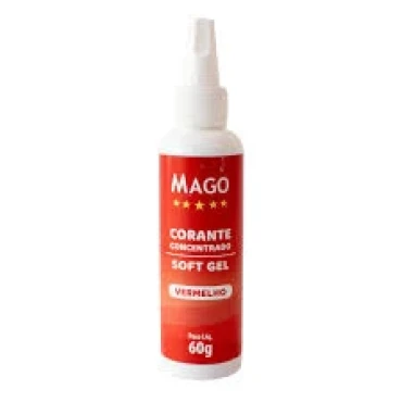  CORANTE SOFT GEL VERMELHO 60G MAGO - 4572 