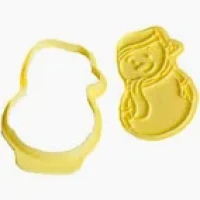 CORTADORA COM CARIMBO BONECO DE NEVE C/2 BLUE STAR NATAL - 18940