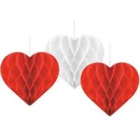 ENFEITE DE PAPEL CORACAO DIVERSOS C/3 UN SILVER PLASTIC REF HA463 - 18137