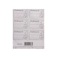 ETIQUETA DE LEMBRANÇA BORBOLETA KID ARTE C/50 -18537