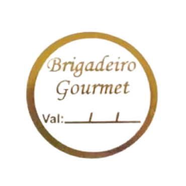 ETIQUETA ADESIVA BRIGADEIRO GOURMET COM 100 - 12444 