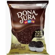 FLOCOS GOURMET 70 CACAU DONA JURA 500G DONA JURA CACAUFOODS - 17294