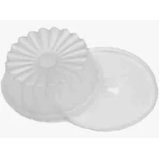 FORMA PUDIM C/ TPA PLASTIL 150ML C/10 BLUESTAR PEQUENA MARGARIDA - 19364
