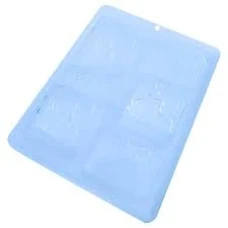 FORMA PL ESPECIAL TRAD PAO DE MEL QUADRA PLASTICO PET BWB 10419 FLOR C/3 - 17565