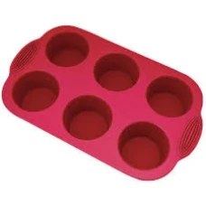 FORMA SILICONE CUPCAKE P/6CUP REDONDA UN LE CHEF OSCAR 3M - 17547