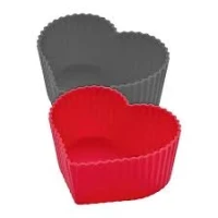 FORMA SILICONE CUPCAKE P/6CUP CORACAO UN LE CHEF OSCAR 3M - 17546