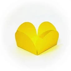 FORMINHA PAPEL 4PETALAS AMARELO NEON C50 EMPORIO BOX DESM - 17752