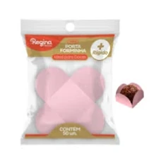 FORMINHA PAPEL MINI 4PETALAS ROSA C/50 REGINA ROSA CLARO - 19810