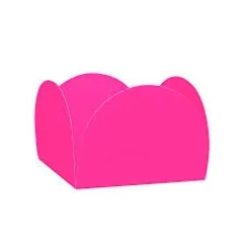 FORMINHA PAPEL 4PETALAS ROSA NEON C/50 EMPORIO BOX - 17755